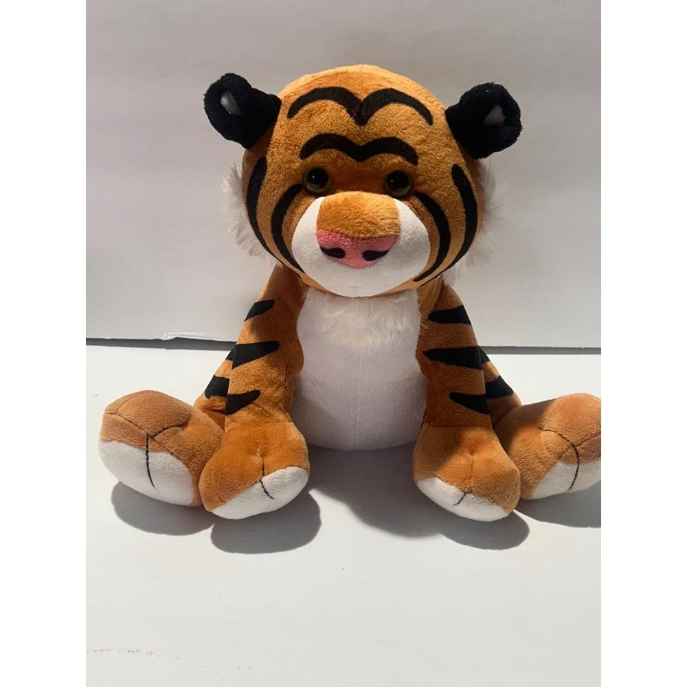 4 Melissa & Doug Plush Animal Lot Tiger Black Lab Dog Puppy Kitten Stuffed Toys